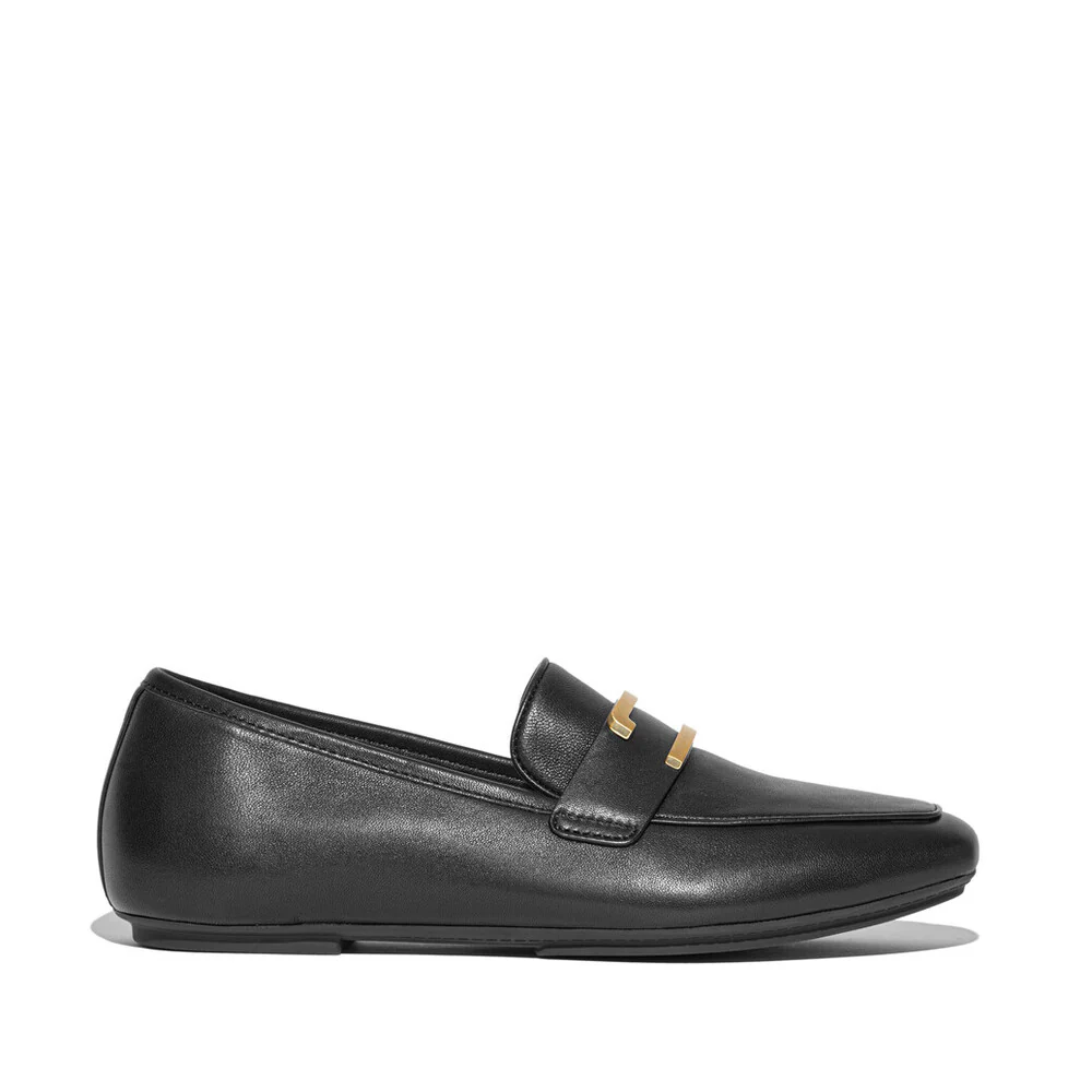 FITFLOP Delicato Gold-Trim Leather Loafers (Women) - Image 3