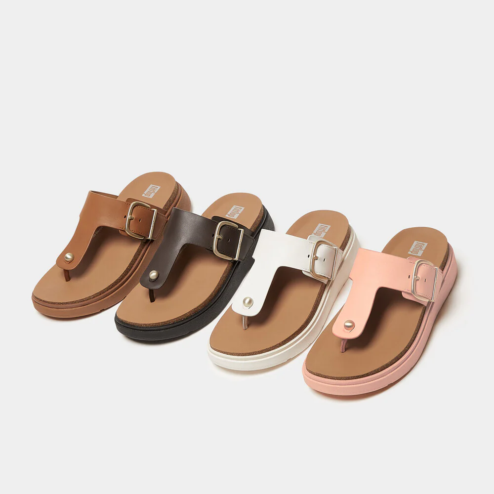 FITFLOP Gen-FF Buckle Leather Toe-Post Sandals (Women) - Image 9