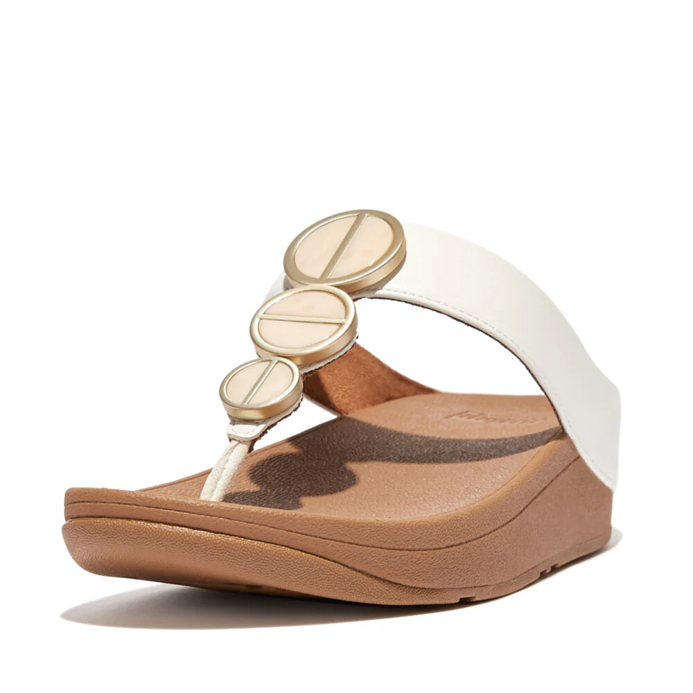 FITFLOP Halo Metallic-Trim Toe-Post Sandals (Women) - Image 4