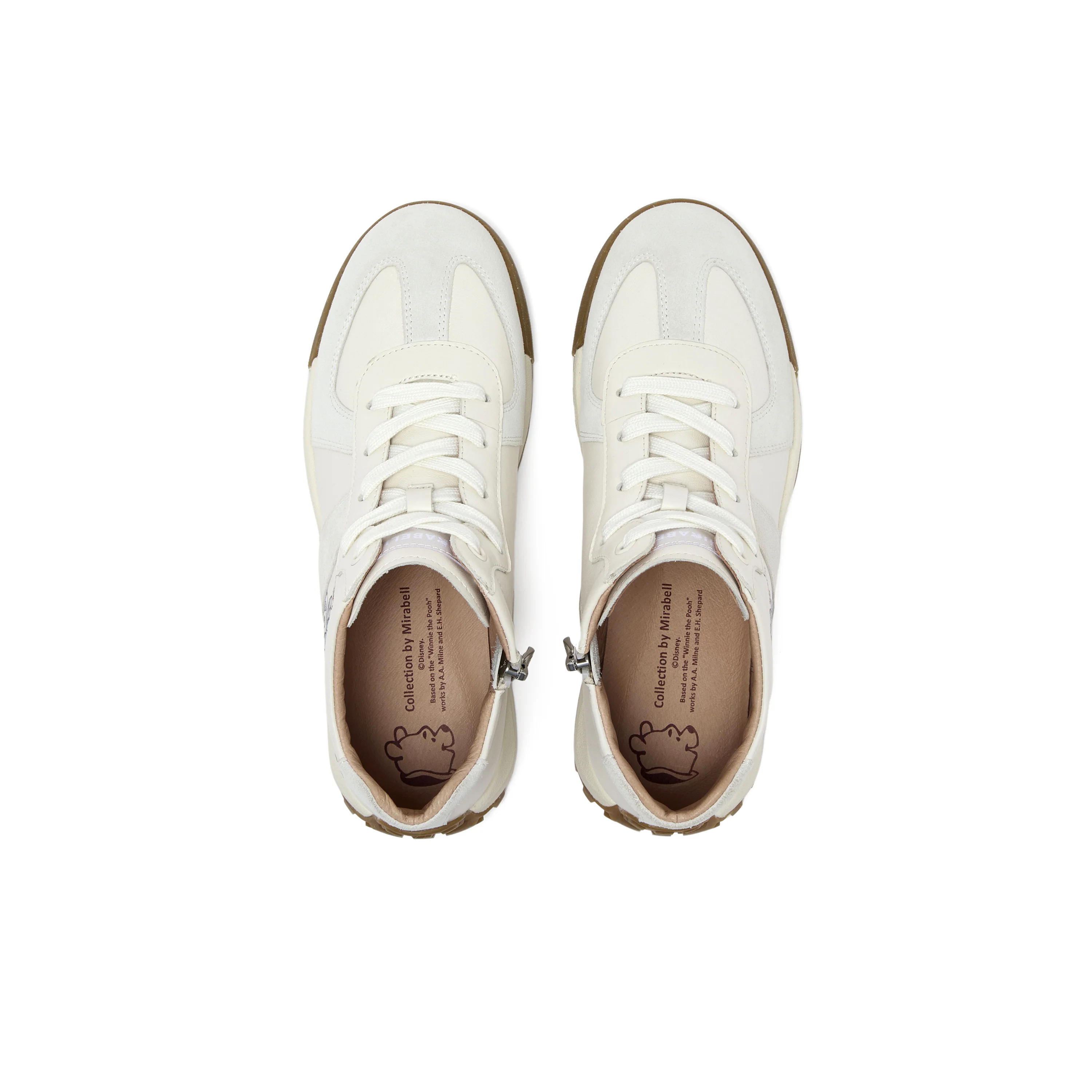 [MIRABELL x Winnie The Pooh] Cowhide leather/cow split leather casual shoes (Women) - Image 6